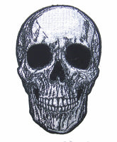 Wholesale HUMAN SUB SKULL 4 IN EMBROIDERED PATCH  (sold by the piece )